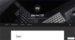 Desktop Screenshot of abbyferri.com