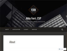 Tablet Screenshot of abbyferri.com